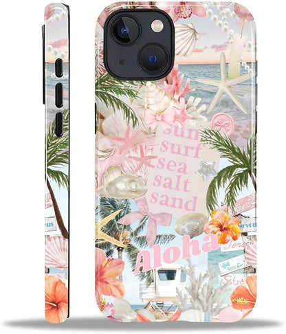 Case Designed for iPhone 17, Hybrid 2-Layer Case, Military-Grade Protection Durable Shockproof Anti-Scratch Phone Case, Lemon Summer Collage