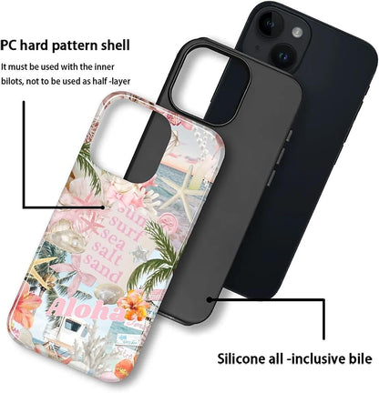 Case Designed for iPhone 17, Hybrid 2-Layer Case, Military-Grade Protection Durable Shockproof Anti-Scratch Phone Case, Lemon Summer Collage