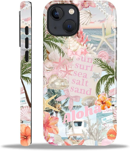 Case Designed for iPhone 17, Hybrid 2-Layer Case, Military-Grade Protection Durable Shockproof Anti-Scratch Phone Case, Lemon Summer Collage