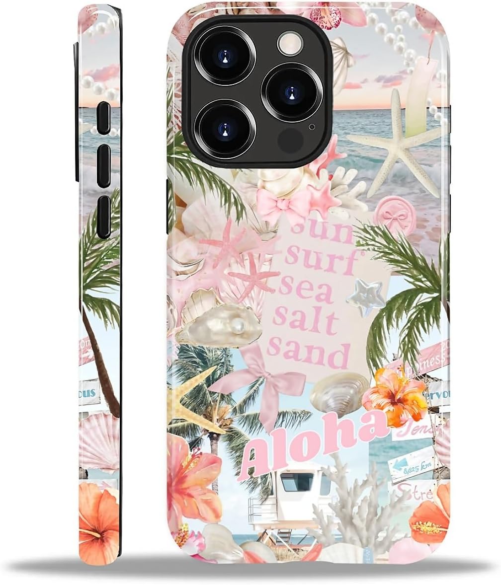 Case Designed for iPhone 17, Hybrid 2-Layer Case, Military-Grade Protection Durable Shockproof Anti-Scratch Phone Case, Lemon Summer Collage
