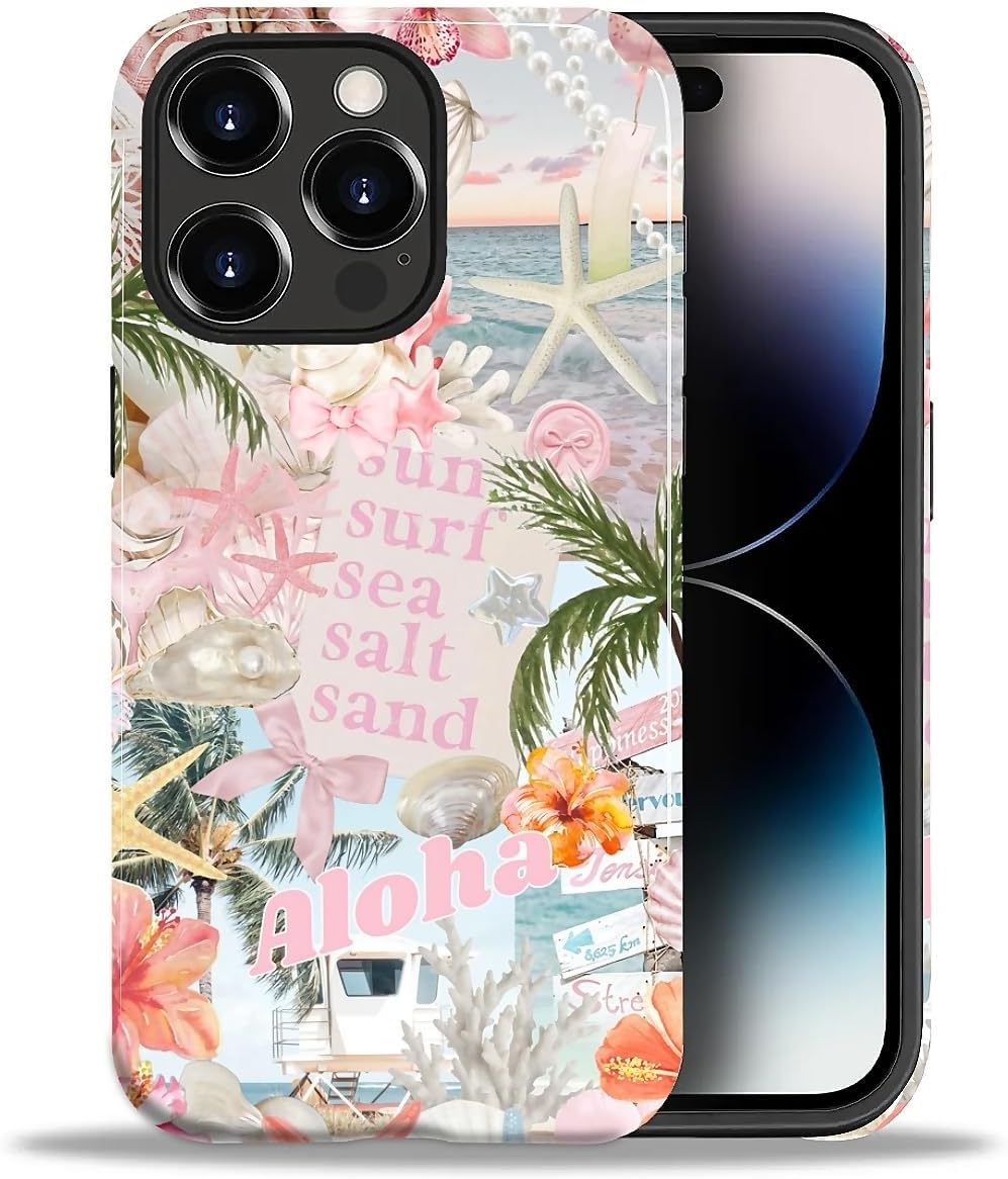 Case Designed for iPhone 17, Hybrid 2-Layer Case, Military-Grade Protection Durable Shockproof Anti-Scratch Phone Case, Lemon Summer Collage