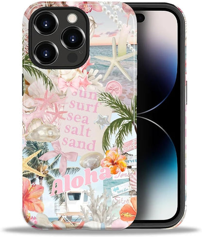 Case Designed for iPhone 17, Hybrid 2-Layer Case, Military-Grade Protection Durable Shockproof Anti-Scratch Phone Case, Lemon Summer Collage