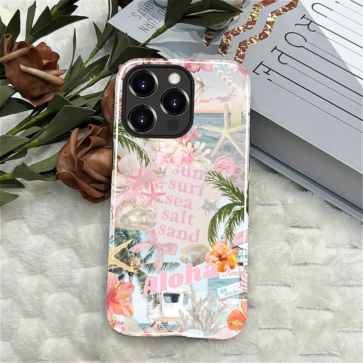 Case Designed for iPhone 17, Hybrid 2-Layer Case, Military-Grade Protection Durable Shockproof Anti-Scratch Phone Case, Lemon Summer Collage