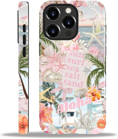 Case Designed for iPhone 17, Hybrid 2-Layer Case, Military-Grade Protection Durable Shockproof Anti-Scratch Phone Case, Lemon Summer Collage