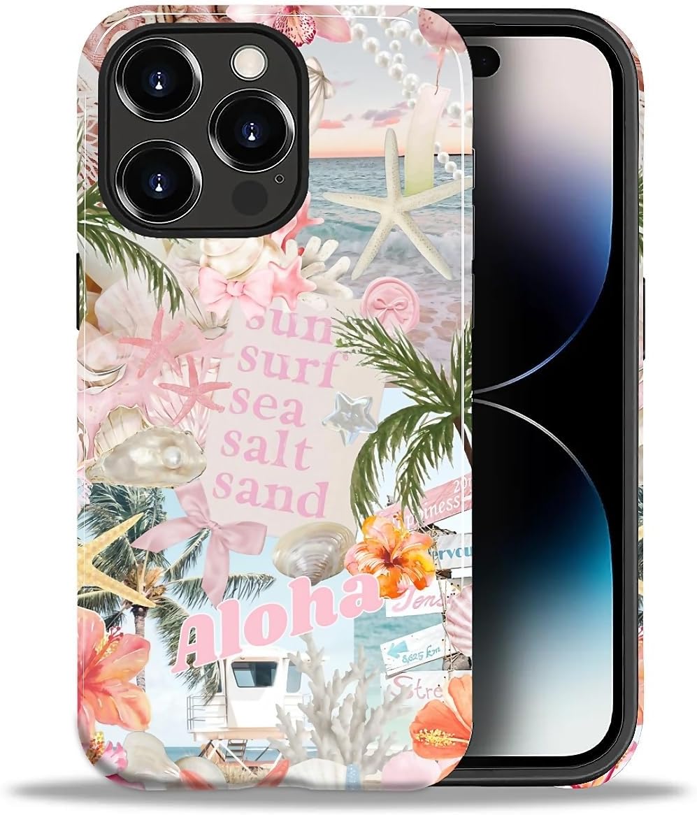 Case Designed for iPhone 17, Hybrid 2-Layer Case, Military-Grade Protection Durable Shockproof Anti-Scratch Phone Case, Lemon Summer Collage