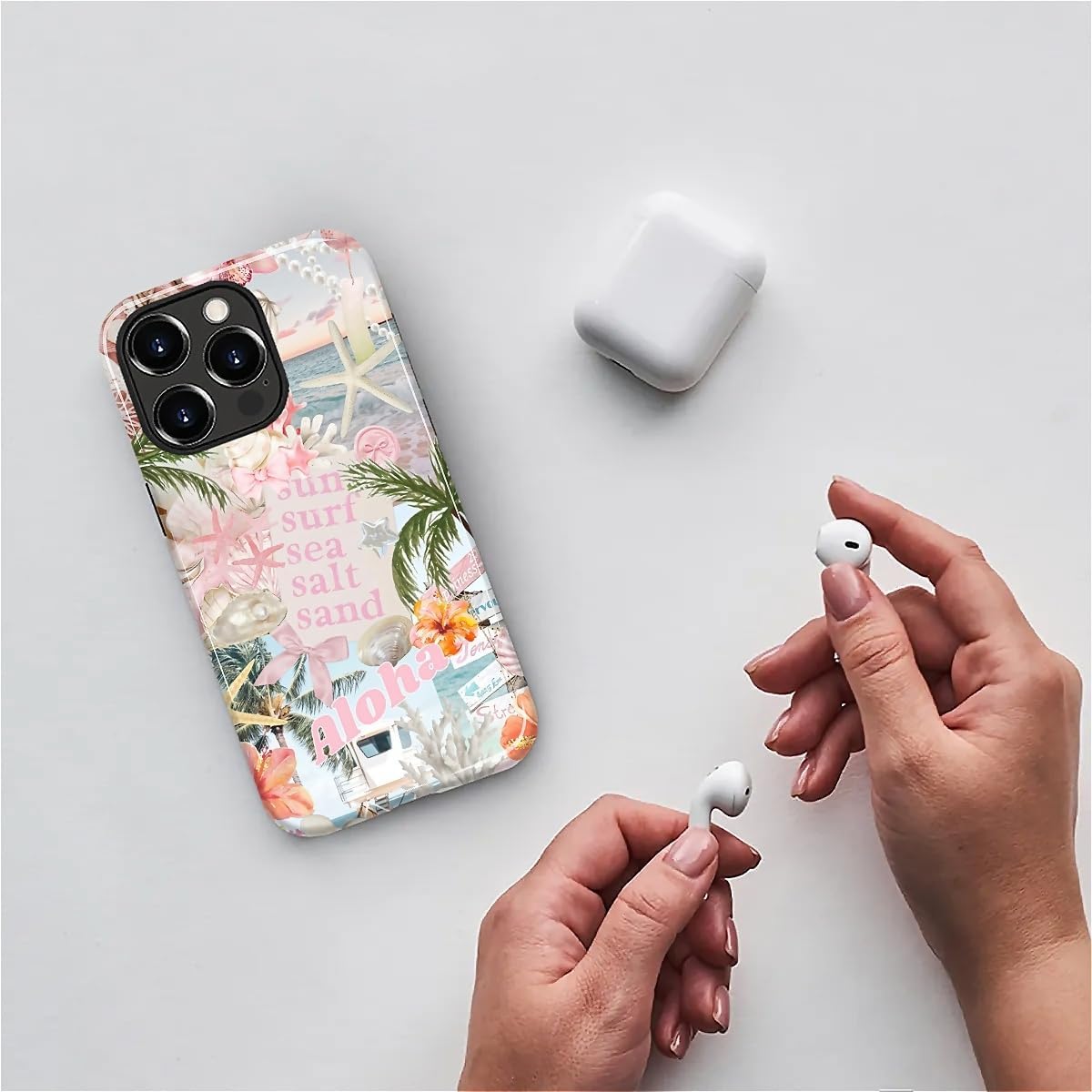 Case Designed for iPhone 17, Hybrid 2-Layer Case, Military-Grade Protection Durable Shockproof Anti-Scratch Phone Case, Lemon Summer Collage
