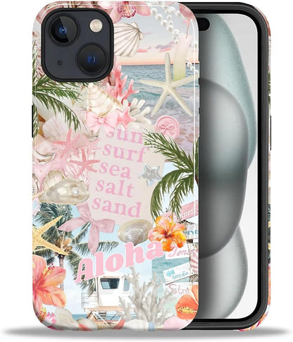 Case Designed for iPhone 17, Hybrid 2-Layer Case, Military-Grade Protection Durable Shockproof Anti-Scratch Phone Case, Lemon Summer Collage