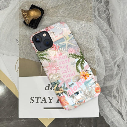 Case Designed for iPhone 17, Hybrid 2-Layer Case, Military-Grade Protection Durable Shockproof Anti-Scratch Phone Case, Lemon Summer Collage