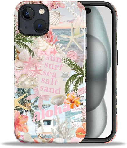 Case Designed for iPhone 17, Hybrid 2-Layer Case, Military-Grade Protection Durable Shockproof Anti-Scratch Phone Case, Lemon Summer Collage