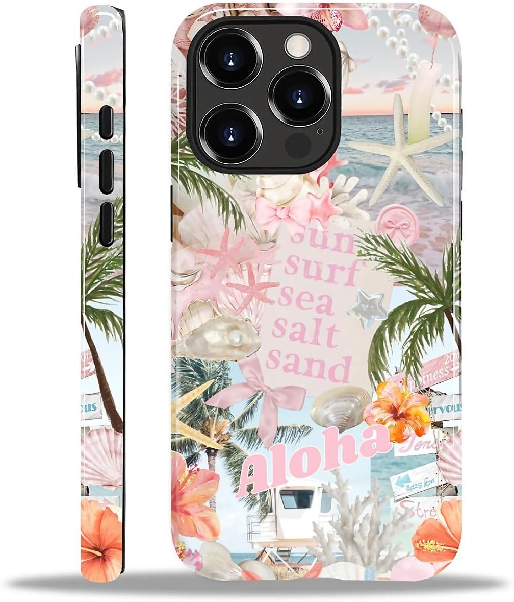 Case Designed for iPhone 17, Hybrid 2-Layer Case, Military-Grade Protection Durable Shockproof Anti-Scratch Phone Case, Lemon Summer Collage