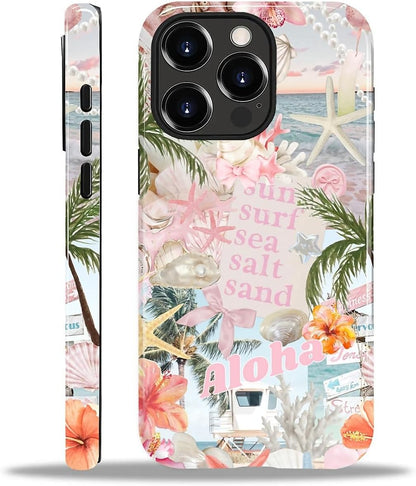 Case Designed for iPhone 17, Hybrid 2-Layer Case, Military-Grade Protection Durable Shockproof Anti-Scratch Phone Case, Lemon Summer Collage
