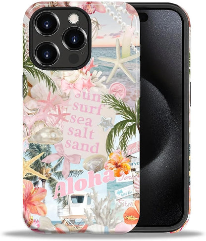 Case Designed for iPhone 17, Hybrid 2-Layer Case, Military-Grade Protection Durable Shockproof Anti-Scratch Phone Case, Lemon Summer Collage