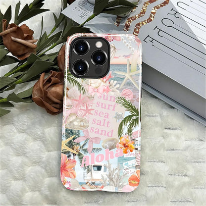 Case Designed for iPhone 17, Hybrid 2-Layer Case, Military-Grade Protection Durable Shockproof Anti-Scratch Phone Case, Lemon Summer Collage