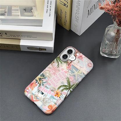 Case Designed for iPhone 17, Hybrid 2-Layer Case, Military-Grade Protection Durable Shockproof Anti-Scratch Phone Case, Lemon Summer Collage