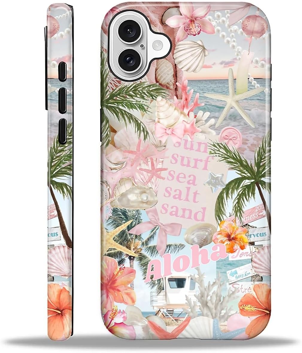 Case Designed for iPhone 17, Hybrid 2-Layer Case, Military-Grade Protection Durable Shockproof Anti-Scratch Phone Case, Lemon Summer Collage