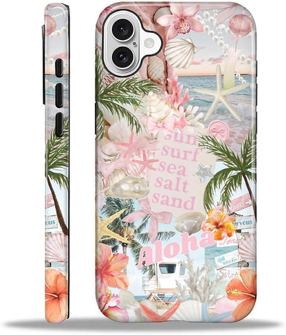 Case Designed for iPhone 17, Hybrid 2-Layer Case, Military-Grade Protection Durable Shockproof Anti-Scratch Phone Case, Lemon Summer Collage