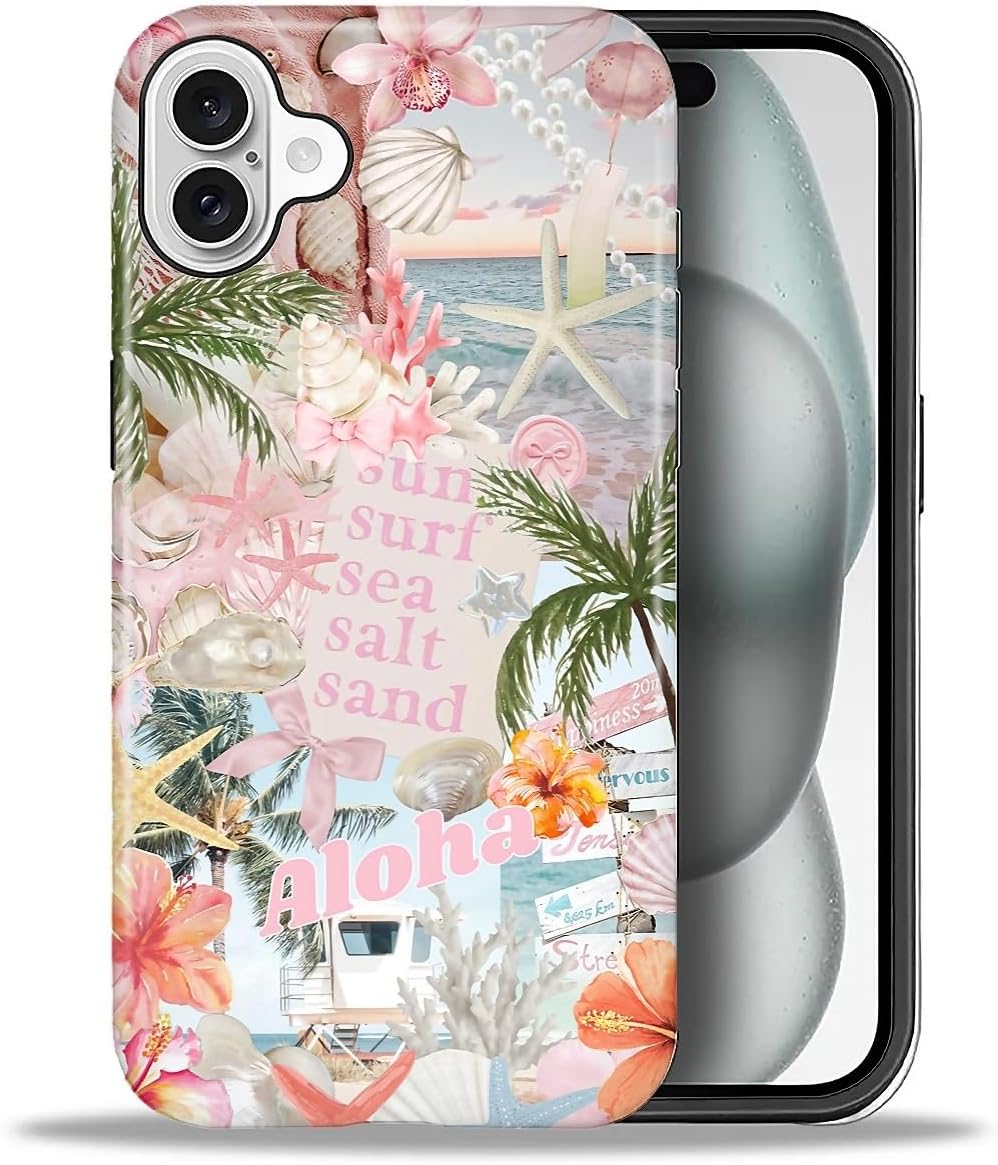 Case Designed for iPhone 17, Hybrid 2-Layer Case, Military-Grade Protection Durable Shockproof Anti-Scratch Phone Case, Lemon Summer Collage