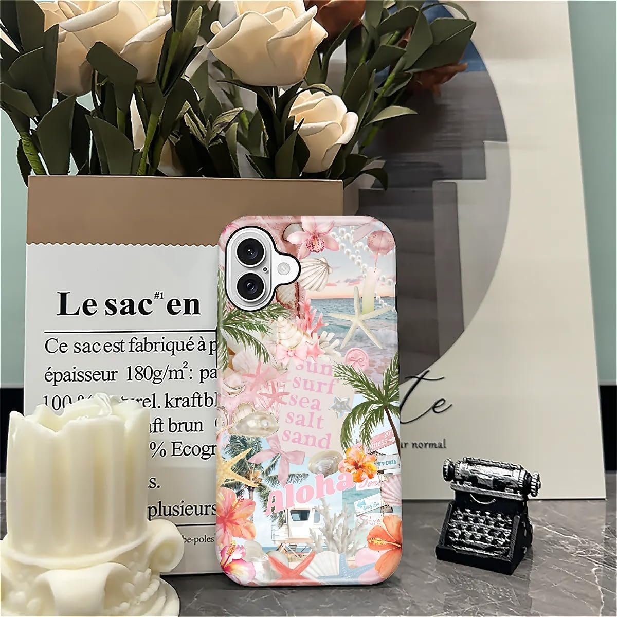 Case Designed for iPhone 17, Hybrid 2-Layer Case, Military-Grade Protection Durable Shockproof Anti-Scratch Phone Case, Lemon Summer Collage