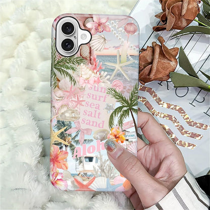 Case Designed for iPhone 17, Hybrid 2-Layer Case, Military-Grade Protection Durable Shockproof Anti-Scratch Phone Case, Lemon Summer Collage