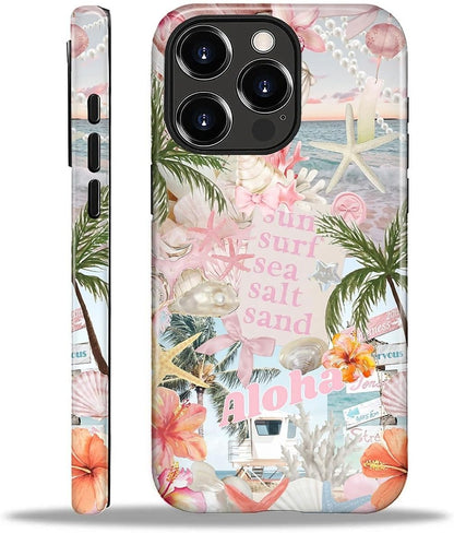 Case Designed for iPhone 17, Hybrid 2-Layer Case, Military-Grade Protection Durable Shockproof Anti-Scratch Phone Case, Lemon Summer Collage