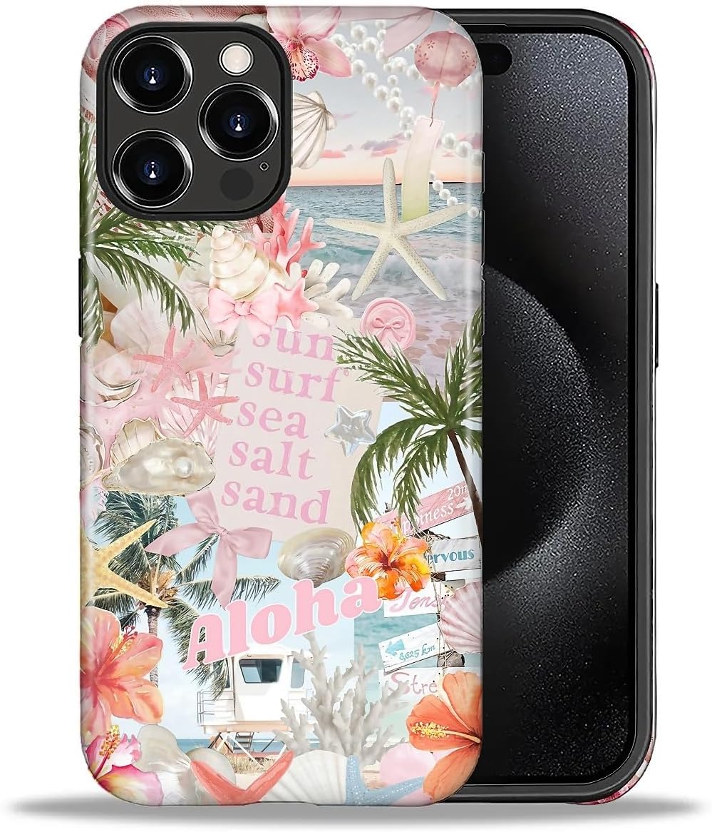 Case Designed for iPhone 17, Hybrid 2-Layer Case, Military-Grade Protection Durable Shockproof Anti-Scratch Phone Case, Lemon Summer Collage