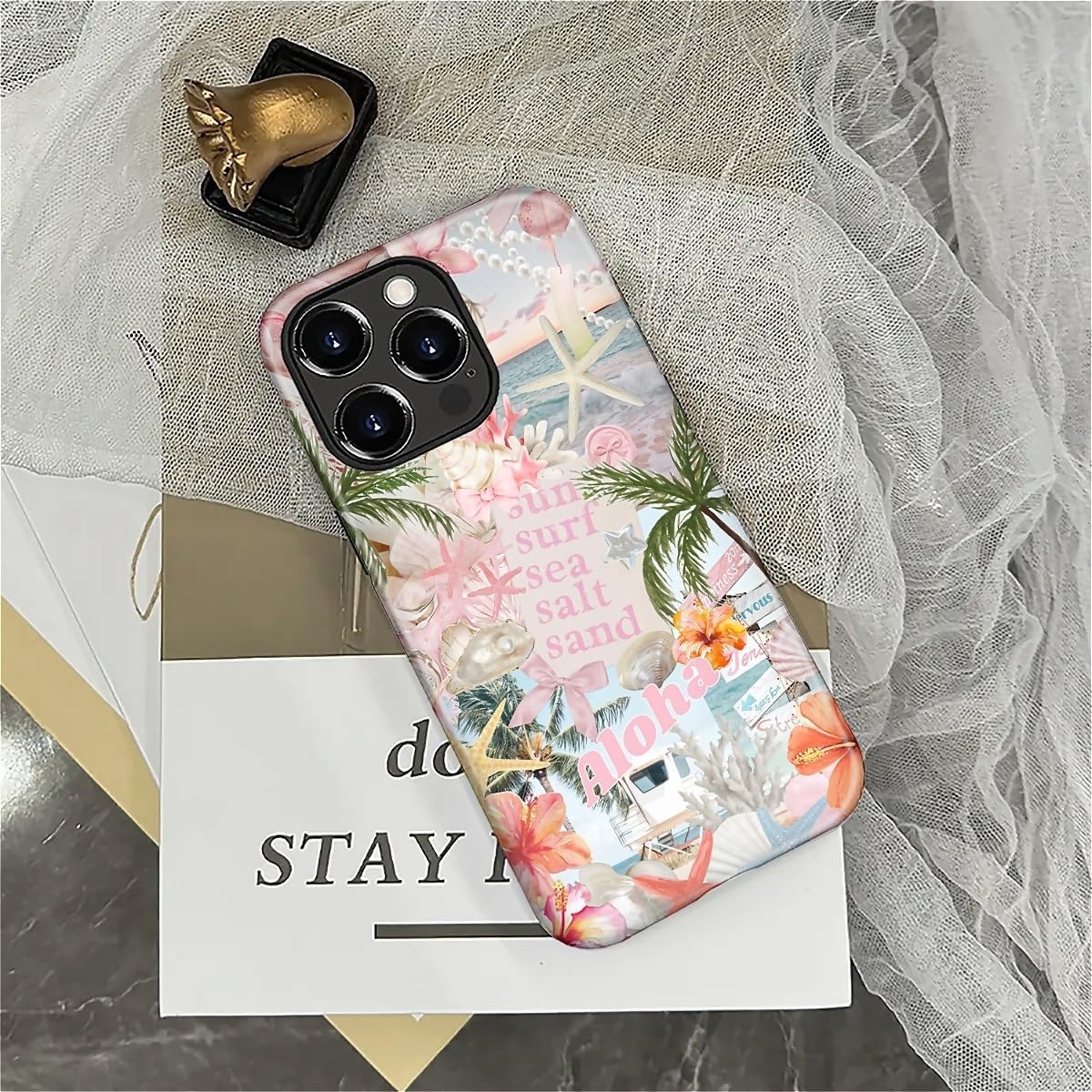 Case Designed for iPhone 17, Hybrid 2-Layer Case, Military-Grade Protection Durable Shockproof Anti-Scratch Phone Case, Lemon Summer Collage