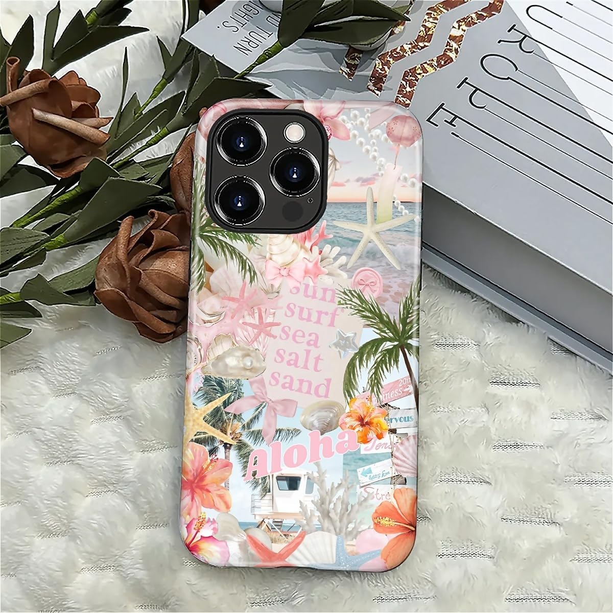 Case Designed for iPhone 17, Hybrid 2-Layer Case, Military-Grade Protection Durable Shockproof Anti-Scratch Phone Case, Lemon Summer Collage