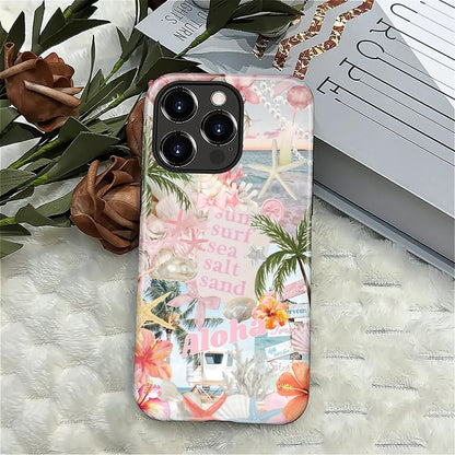 Case Designed for iPhone 17, Hybrid 2-Layer Case, Military-Grade Protection Durable Shockproof Anti-Scratch Phone Case, Lemon Summer Collage