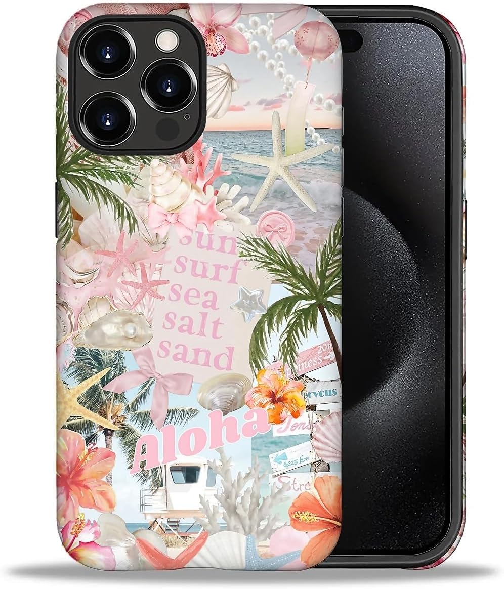 Case Designed for iPhone 17, Hybrid 2-Layer Case, Military-Grade Protection Durable Shockproof Anti-Scratch Phone Case, Lemon Summer Collage