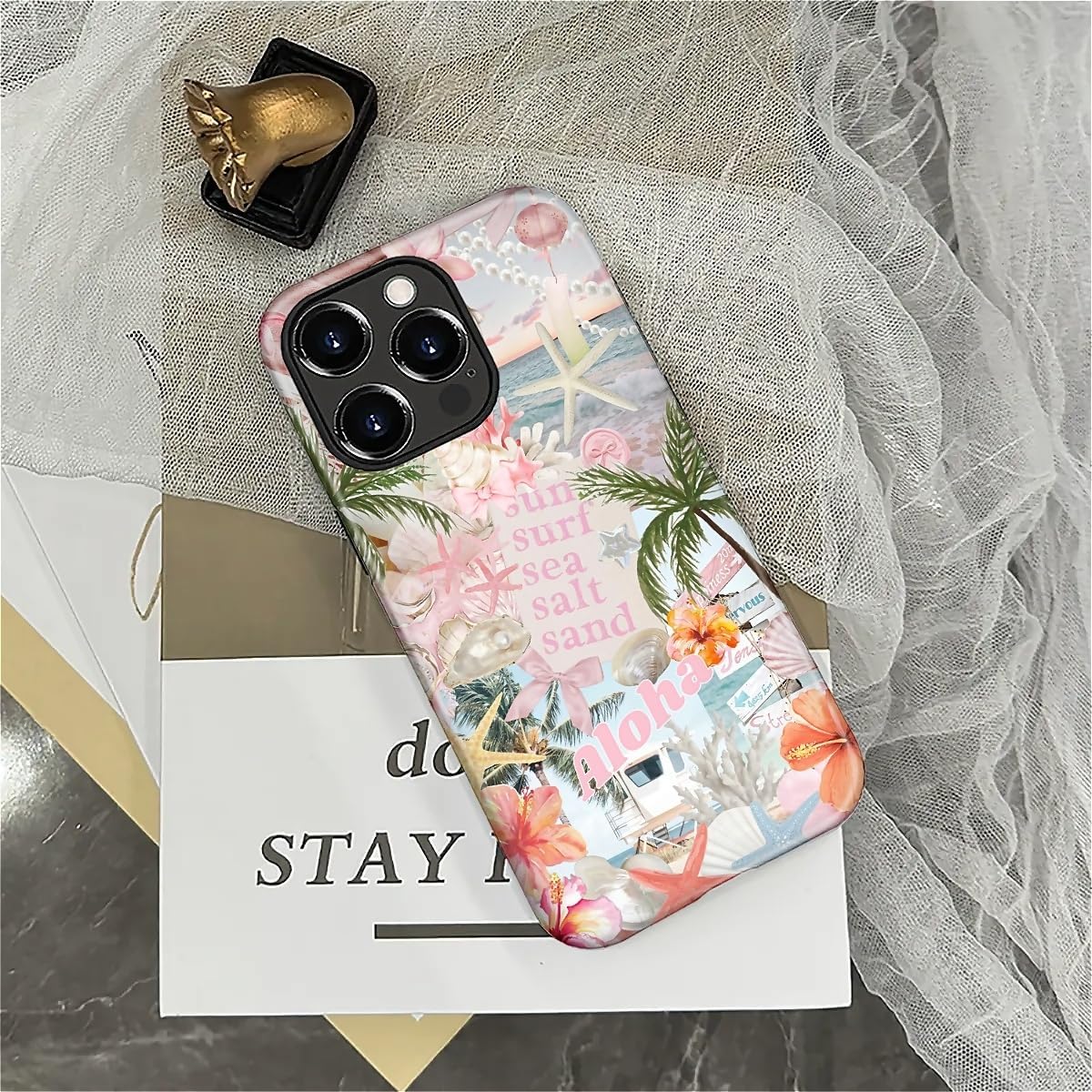 Case Designed for iPhone 17, Hybrid 2-Layer Case, Military-Grade Protection Durable Shockproof Anti-Scratch Phone Case, Lemon Summer Collage