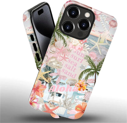 Case Designed for iPhone 17, Hybrid 2-Layer Case, Military-Grade Protection Durable Shockproof Anti-Scratch Phone Case, Lemon Summer Collage