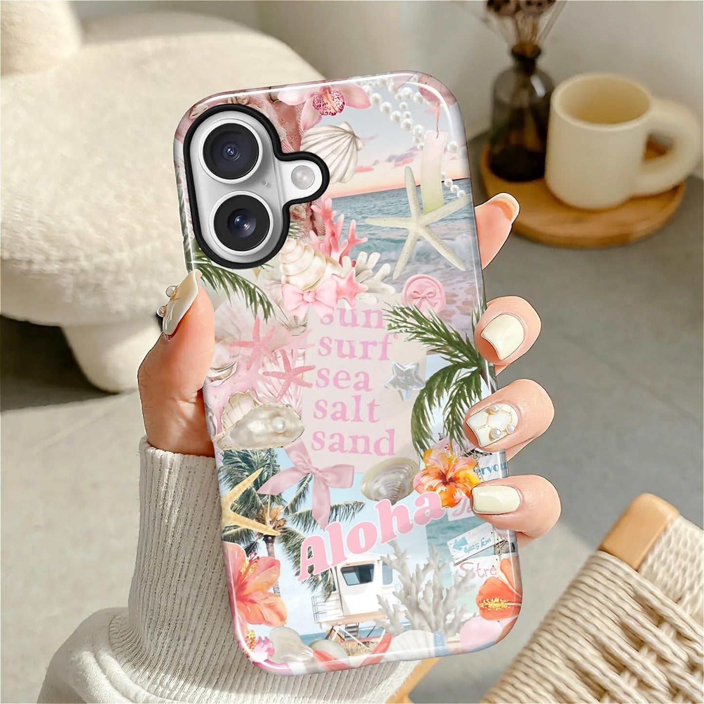 Case Designed for iPhone 17, Hybrid 2-Layer Case, Military-Grade Protection Durable Shockproof Anti-Scratch Phone Case, Lemon Summer Collage