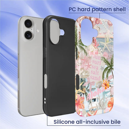 Case Designed for iPhone 17, Hybrid 2-Layer Case, Military-Grade Protection Durable Shockproof Anti-Scratch Phone Case, Lemon Summer Collage
