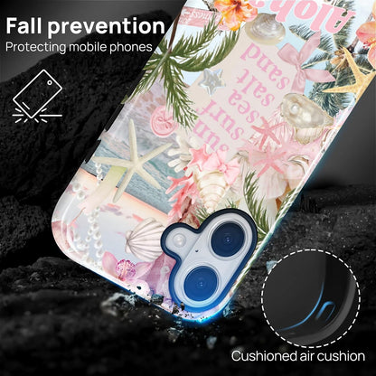 Case Designed for iPhone 17, Hybrid 2-Layer Case, Military-Grade Protection Durable Shockproof Anti-Scratch Phone Case, Lemon Summer Collage