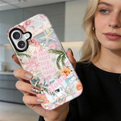 Case Designed for iPhone 17, Hybrid 2-Layer Case, Military-Grade Protection Durable Shockproof Anti-Scratch Phone Case, Lemon Summer Collage