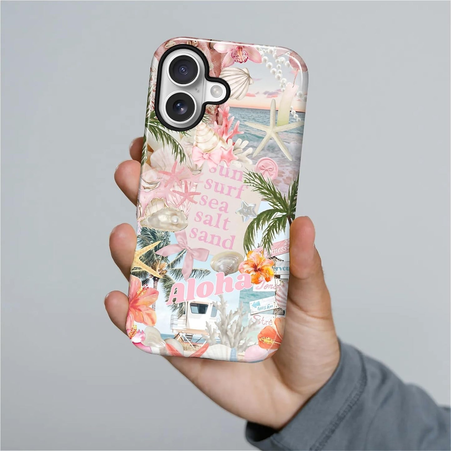 Case Designed for iPhone 17, Hybrid 2-Layer Case, Military-Grade Protection Durable Shockproof Anti-Scratch Phone Case, Lemon Summer Collage