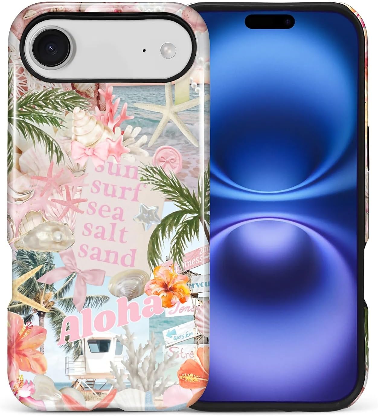 Case Designed for iPhone 17, Hybrid 2-Layer Case, Military-Grade Protection Durable Shockproof Anti-Scratch Phone Case, Lemon Summer Collage