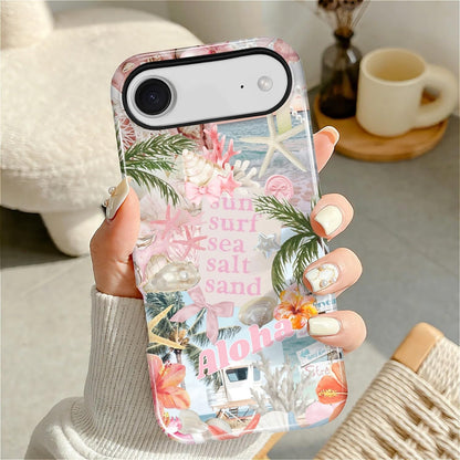 Case Designed for iPhone 17, Hybrid 2-Layer Case, Military-Grade Protection Durable Shockproof Anti-Scratch Phone Case, Lemon Summer Collage