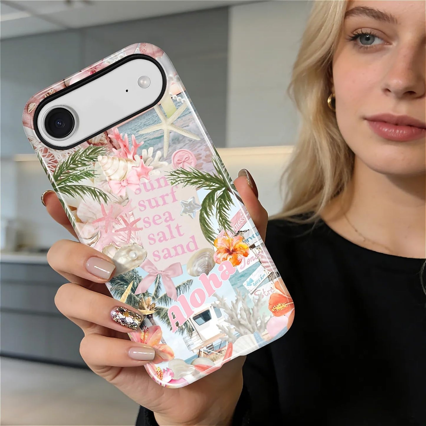 Case Designed for iPhone 17, Hybrid 2-Layer Case, Military-Grade Protection Durable Shockproof Anti-Scratch Phone Case, Lemon Summer Collage