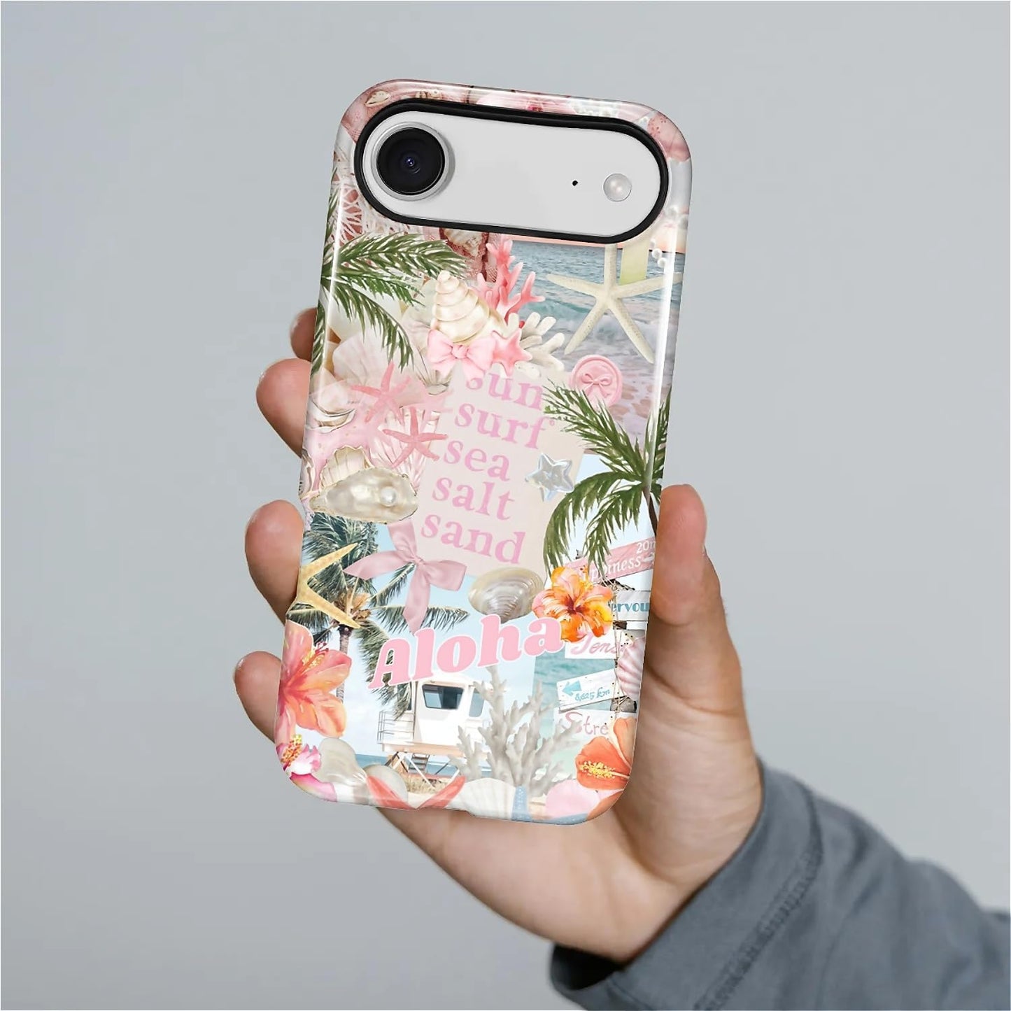 Case Designed for iPhone 17, Hybrid 2-Layer Case, Military-Grade Protection Durable Shockproof Anti-Scratch Phone Case, Lemon Summer Collage