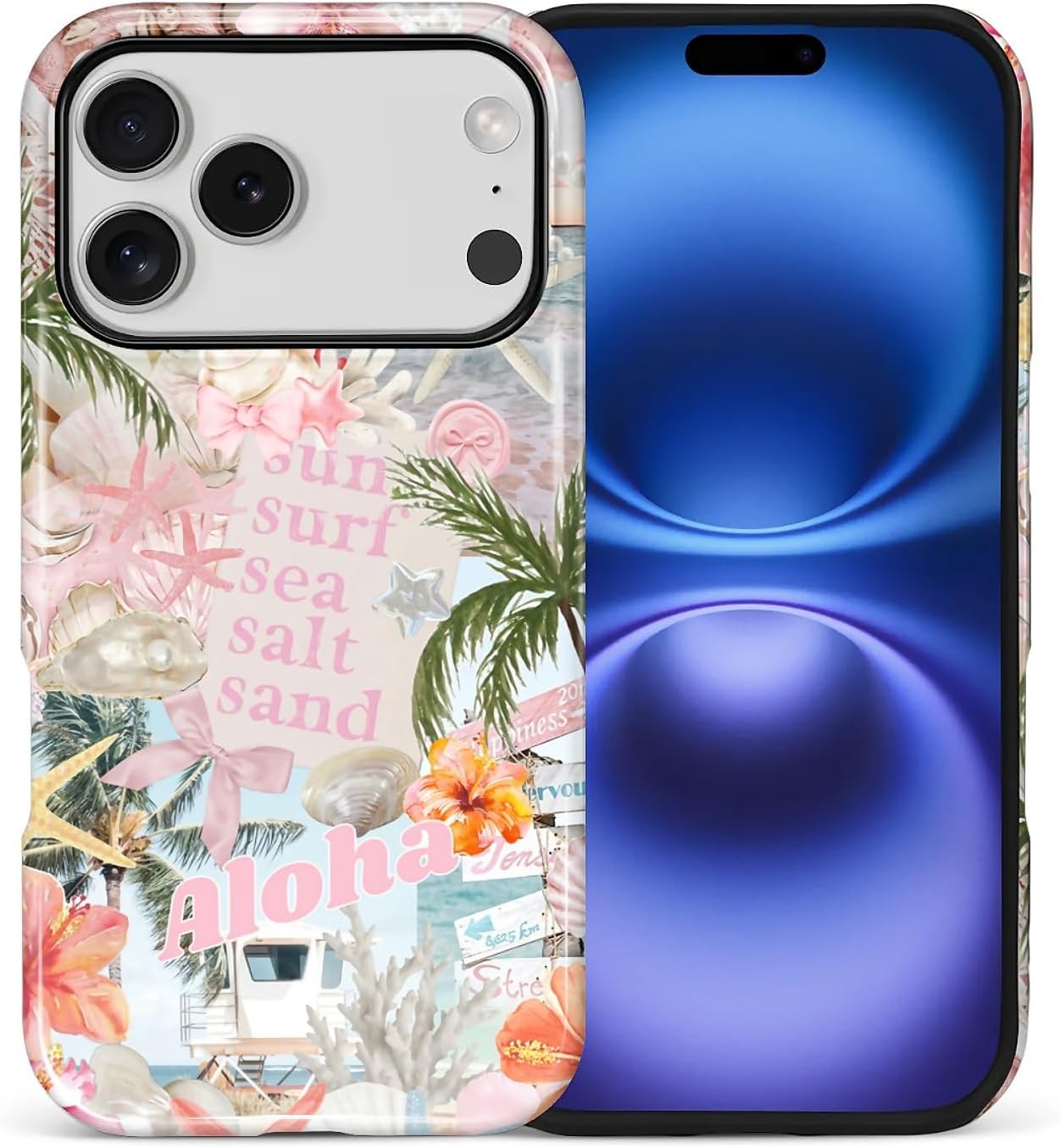 Case Designed for iPhone 17, Hybrid 2-Layer Case, Military-Grade Protection Durable Shockproof Anti-Scratch Phone Case, Lemon Summer Collage