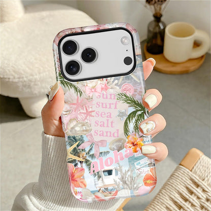 Case Designed for iPhone 17, Hybrid 2-Layer Case, Military-Grade Protection Durable Shockproof Anti-Scratch Phone Case, Lemon Summer Collage