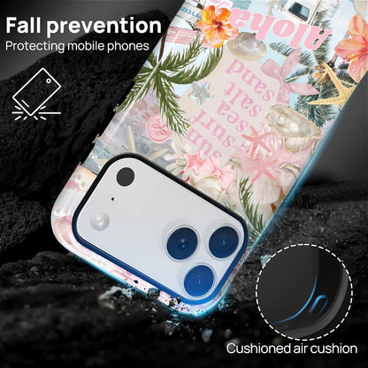 Case Designed for iPhone 17, Hybrid 2-Layer Case, Military-Grade Protection Durable Shockproof Anti-Scratch Phone Case, Lemon Summer Collage