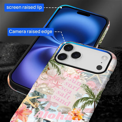 Case Designed for iPhone 17, Hybrid 2-Layer Case, Military-Grade Protection Durable Shockproof Anti-Scratch Phone Case, Lemon Summer Collage