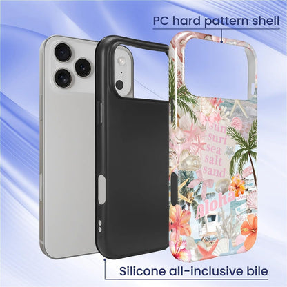 Case Designed for iPhone 17, Hybrid 2-Layer Case, Military-Grade Protection Durable Shockproof Anti-Scratch Phone Case, Lemon Summer Collage