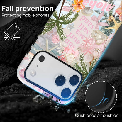 Case Designed for iPhone 17, Hybrid 2-Layer Case, Military-Grade Protection Durable Shockproof Anti-Scratch Phone Case, Lemon Summer Collage
