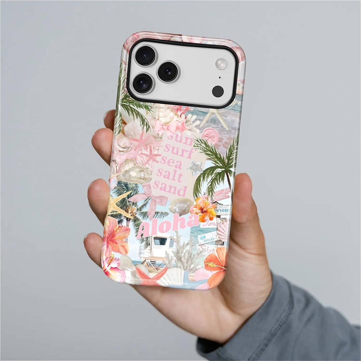 Case Designed for iPhone 17, Hybrid 2-Layer Case, Military-Grade Protection Durable Shockproof Anti-Scratch Phone Case, Lemon Summer Collage
