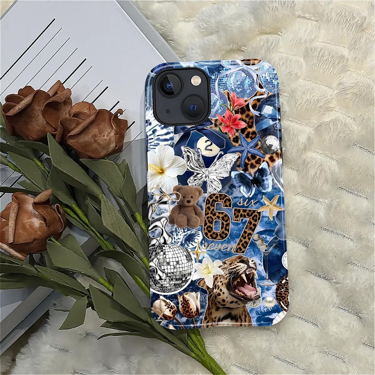 Case Designed for iPhone 17, Hybrid 2-Layer Case, Military-Grade Protection Durable Shockproof Anti-Scratch Phone Case, Lemon Summer Collage