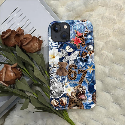 Case Designed for iPhone 17, Hybrid 2-Layer Case, Military-Grade Protection Durable Shockproof Anti-Scratch Phone Case, Lemon Summer Collage