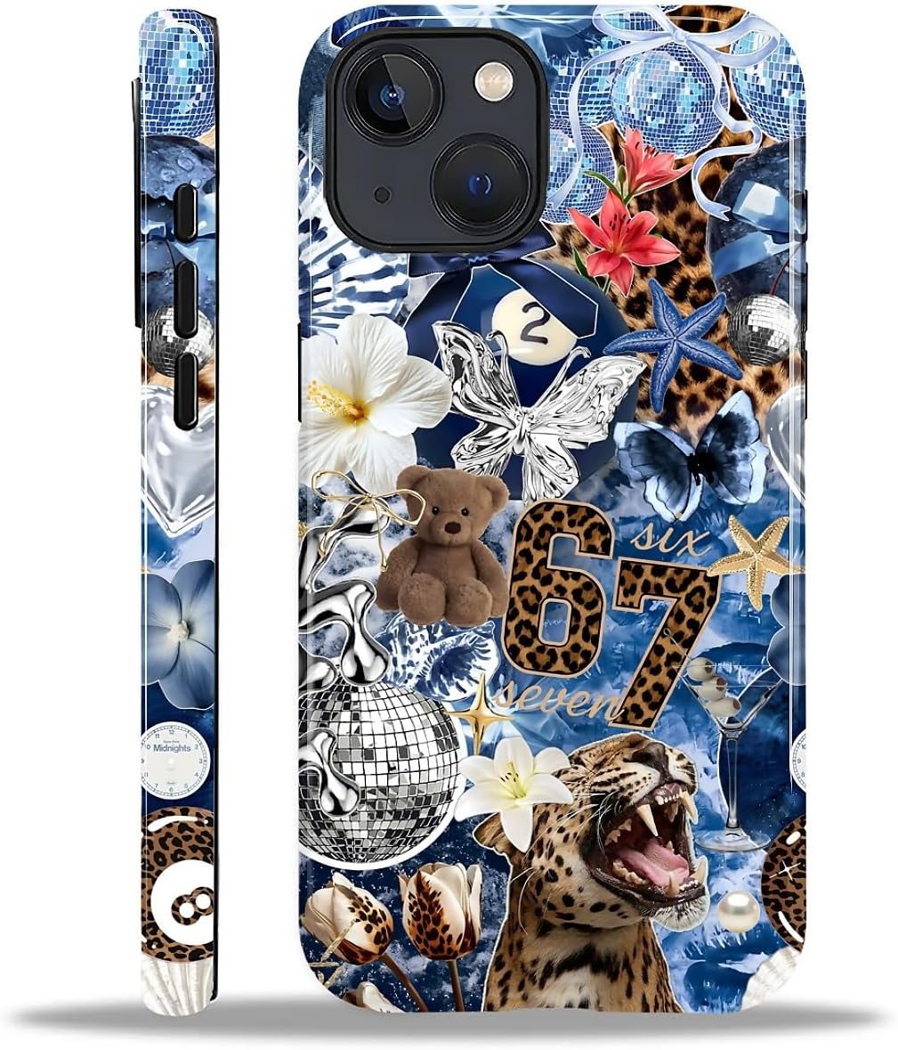 Case Designed for iPhone 17, Hybrid 2-Layer Case, Military-Grade Protection Durable Shockproof Anti-Scratch Phone Case, Lemon Summer Collage